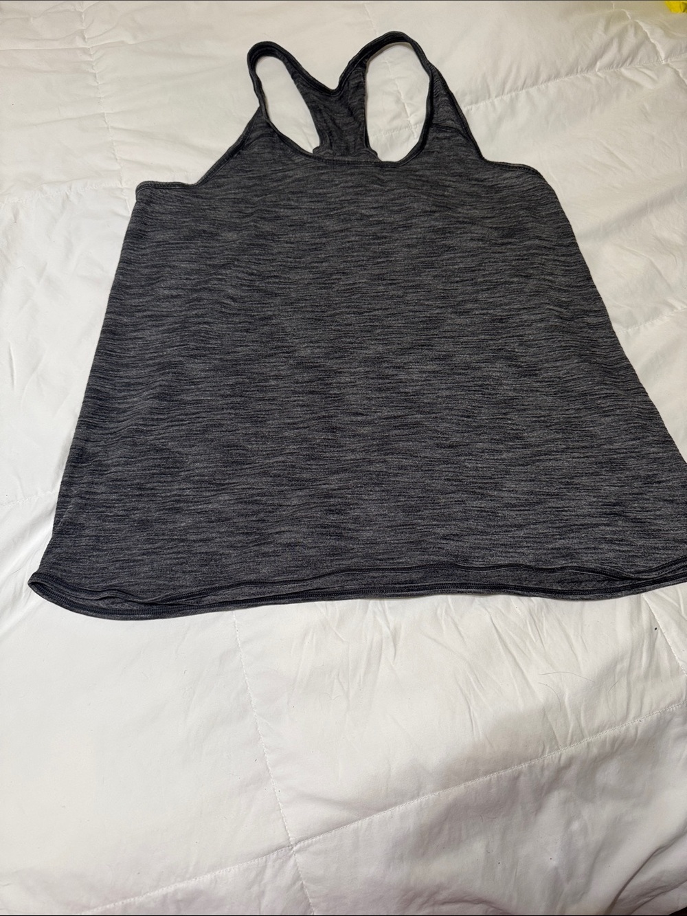 lululemon athletica Charcoal Heather Racerback Tank